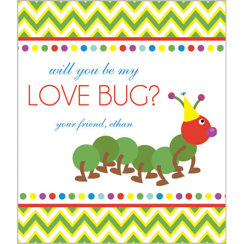 Colorful Caterpillar Valentines for Kids