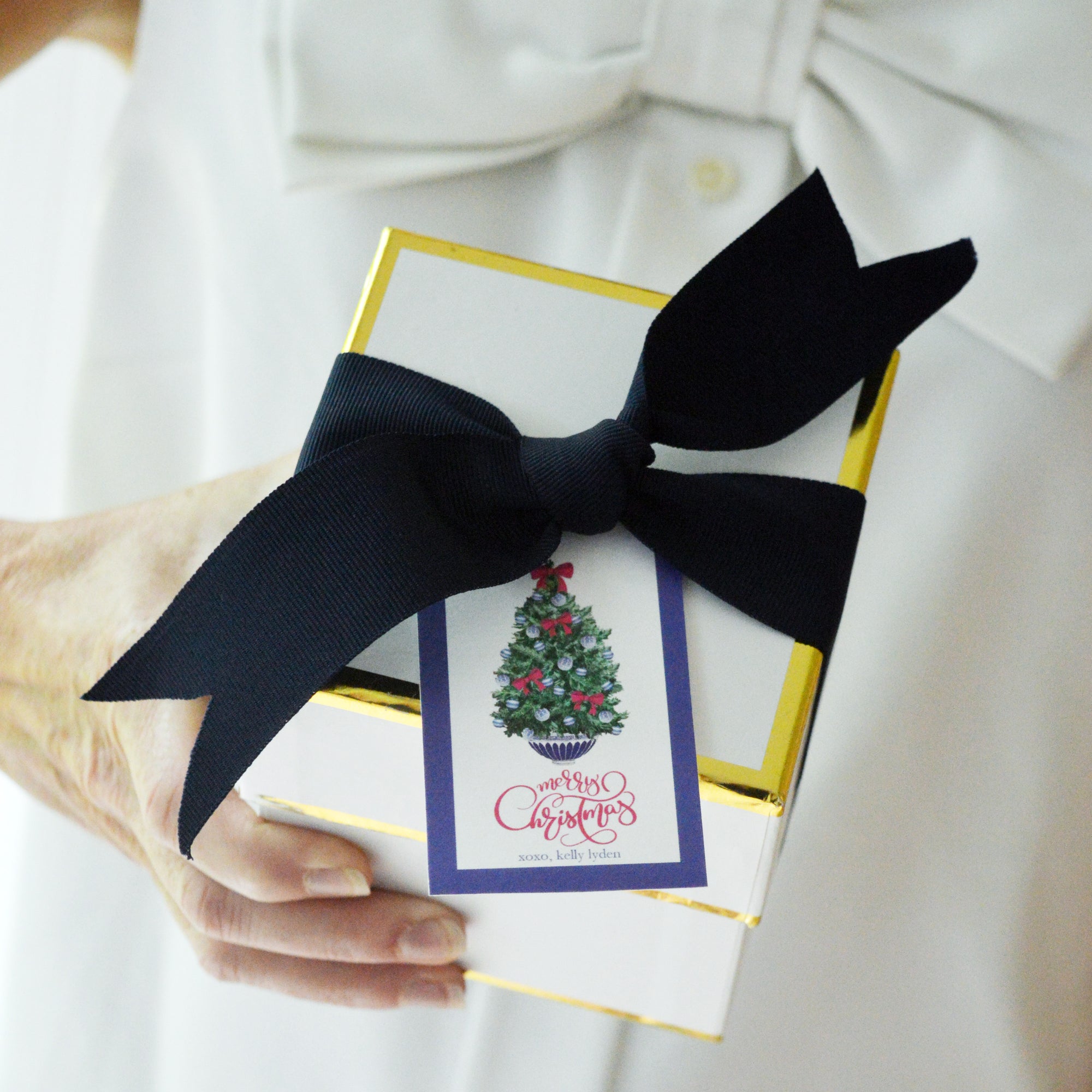 Chinoiserie Christmas Tree Gift Tags