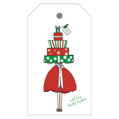 Christmas Girl Gift Tags - WH Hostess Social Stationery