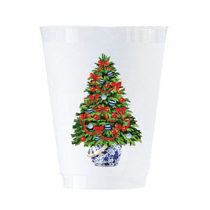 Christmas Tree Shatterproof Cups | Set of 8