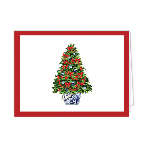 In Stock Folded Notecard Set of 10 | Christmas Tree