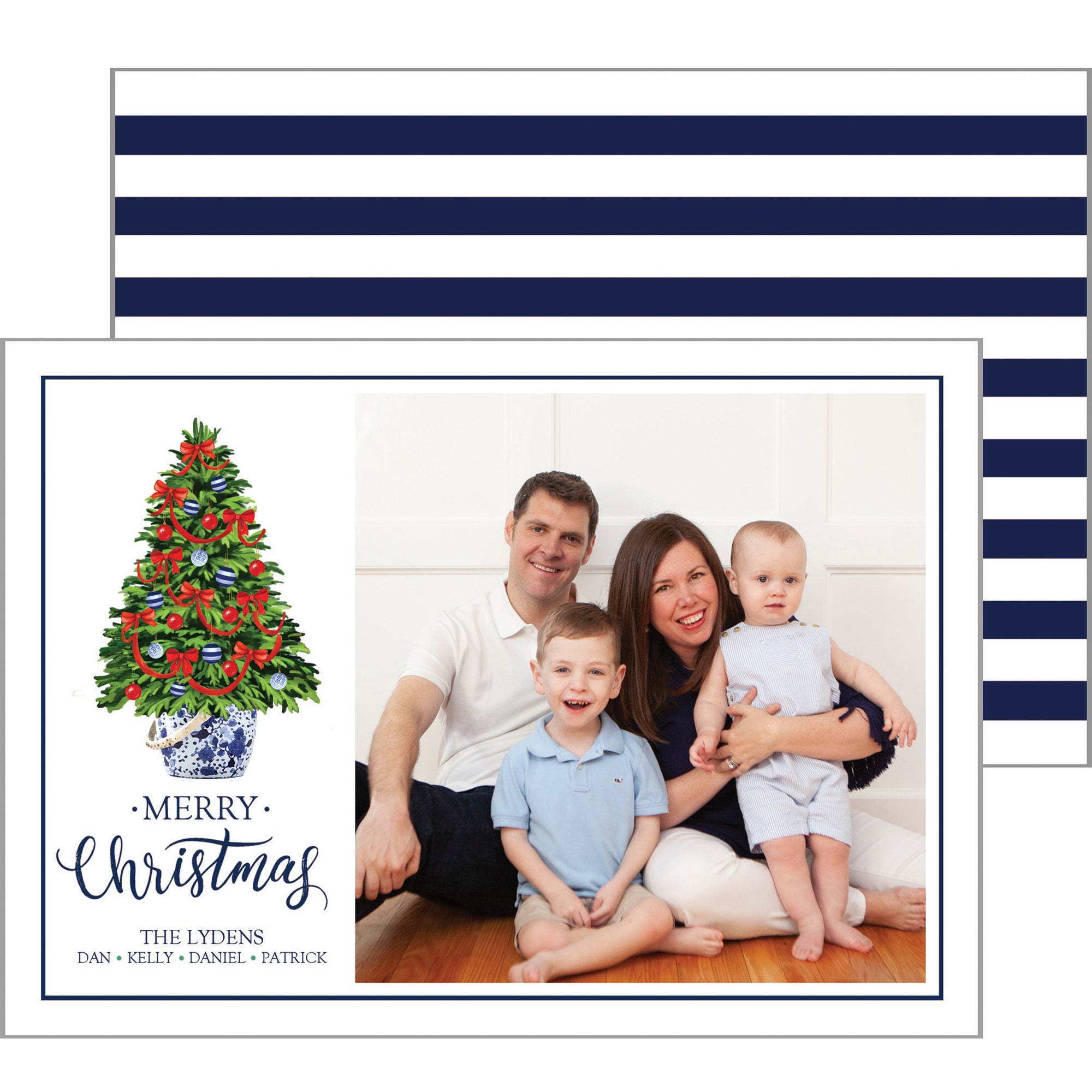 Christmas Tree Horizontal Holiday Photo Card