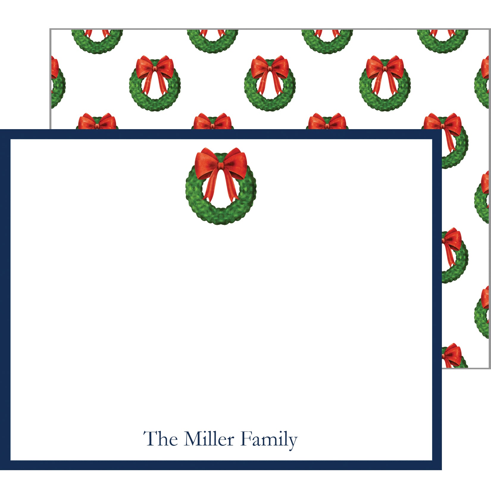 Printable Personalized Christmas Notecards
