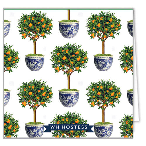 Citrus Topiary Tree Personalized Enclosure Cards + Envelopes