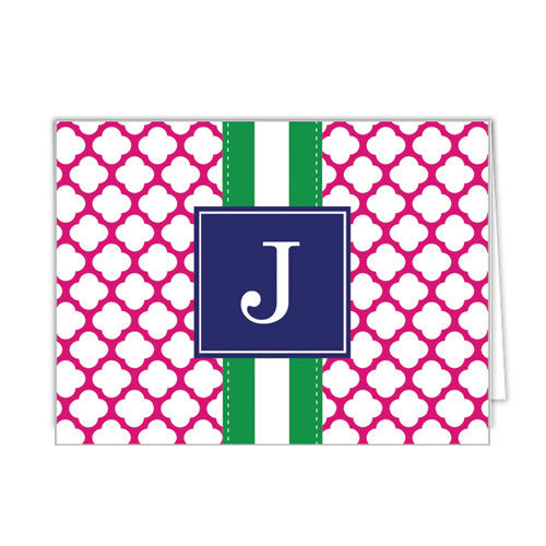 Clover Personalized Folded Notecards - More Color Options