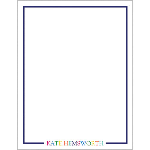 Colorful Name Personalized Notepad - More Color Options