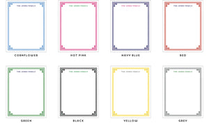 Greek Key Border Personalized Notepad - More Color Options