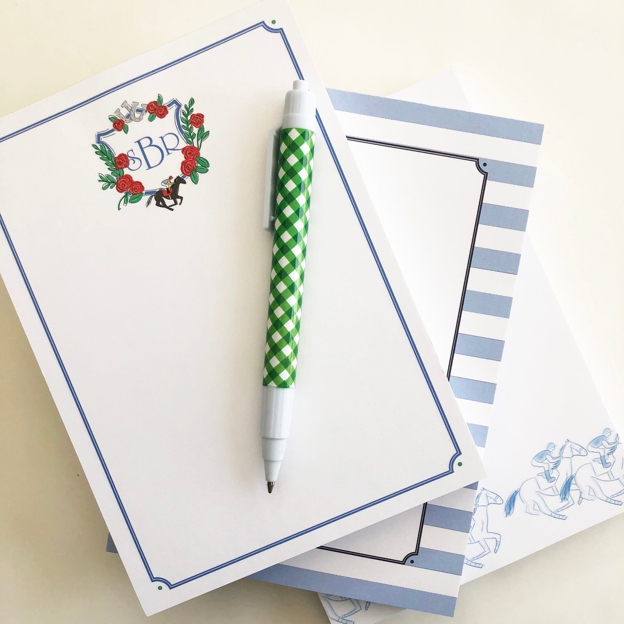 Kentucky Derby Crest Personalized Notepad