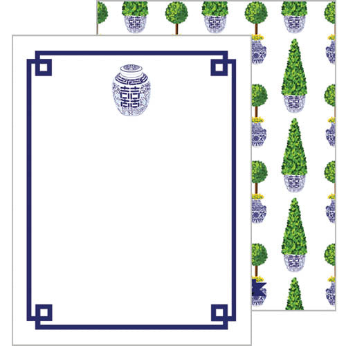 In Stock Flat Notecard Set of 10 | Double Happiness Jar