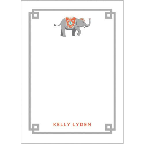 Monogrammed Elephant Personalized Notepad - More Colors Wholesale