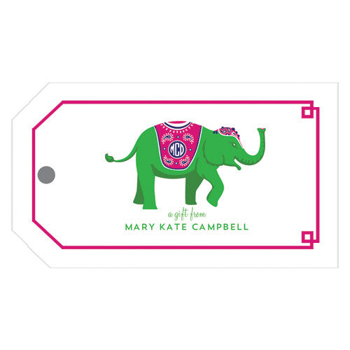 Elephant Personalized Gift Tags | More Colors