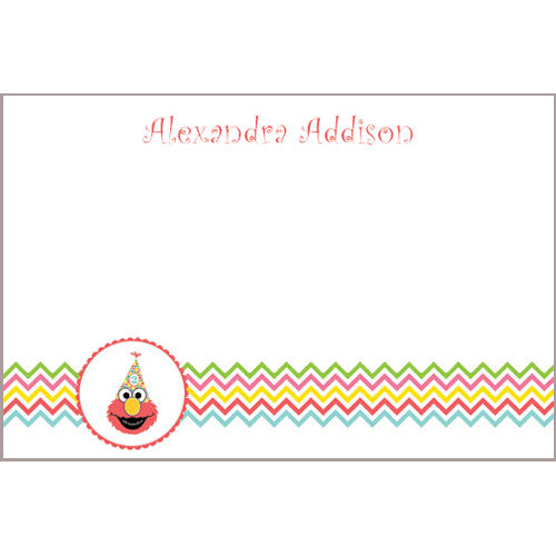 Girly Elmo Notecard
