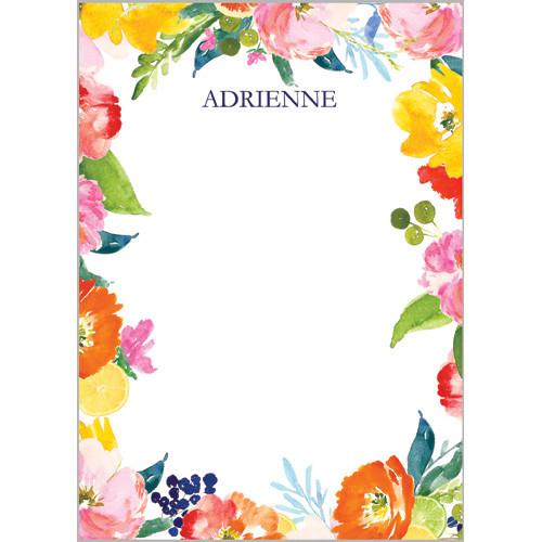 Floral Ikat Personalized Notepad Wholesale