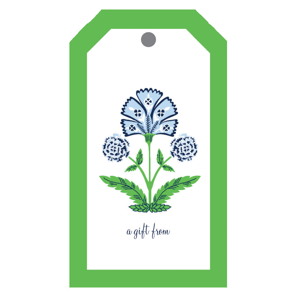 In Stock Gift Tags | Floral Block Print