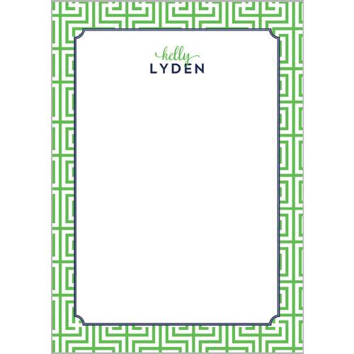 Garden Maze Personalized Notepad | Green Wholesale
