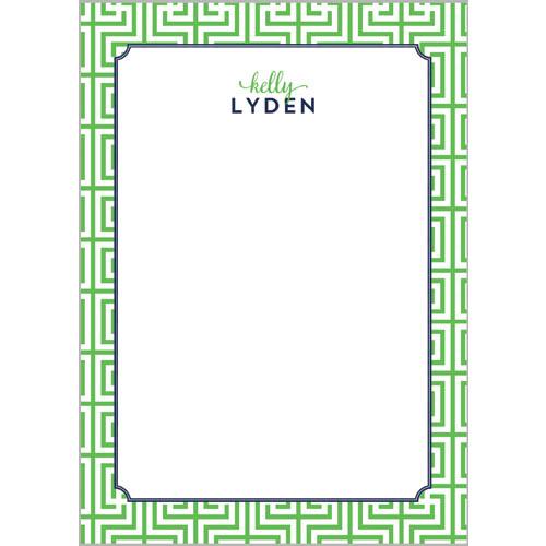 Garden Maze Personalized Notepad | Green Wholesale