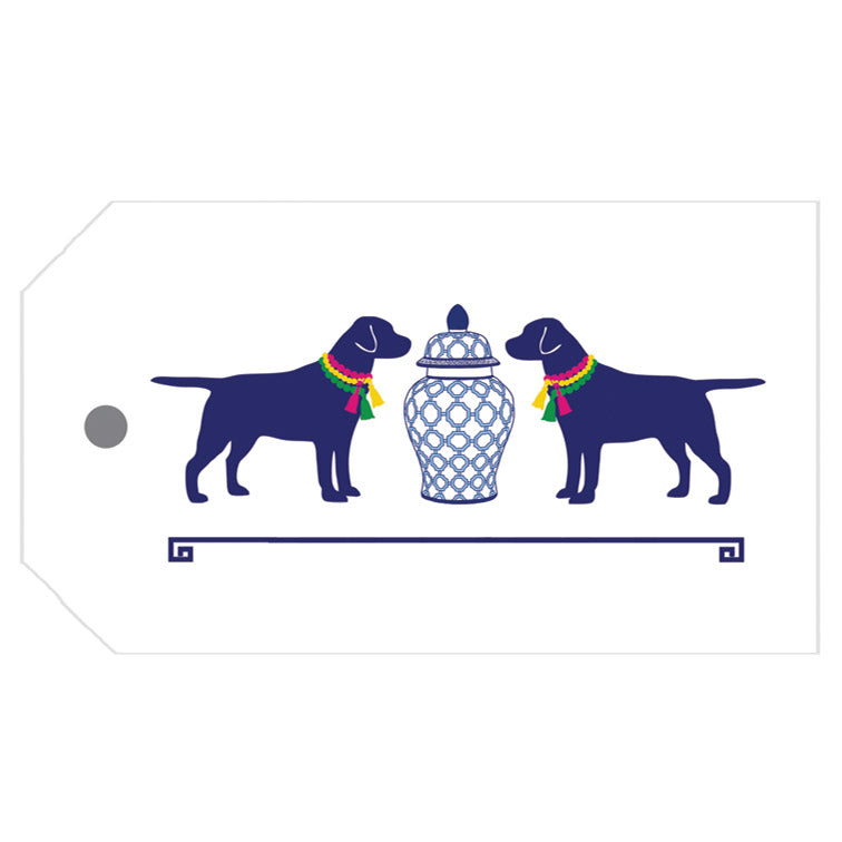 In Stock Gift Tags | Geometric Ginger Jar + Dogs