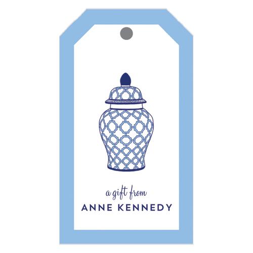 Geometric Ginger Jar Personalized Gift Tags Wholesale
