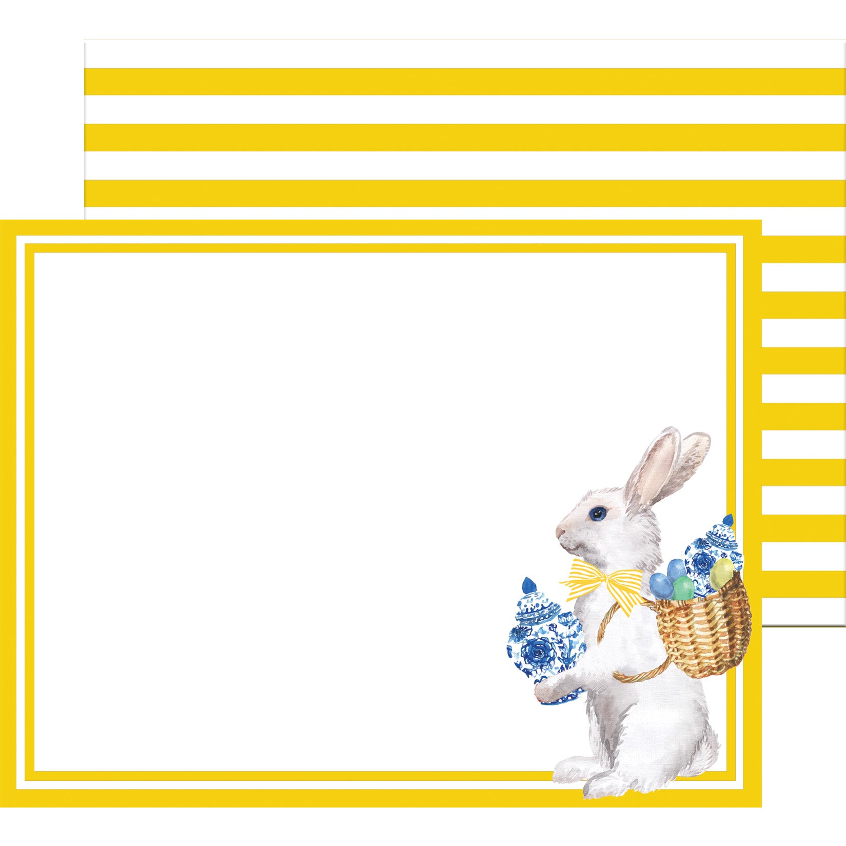 In Stock Flat Notecard Set of 10 | Ginger Jar Bunny