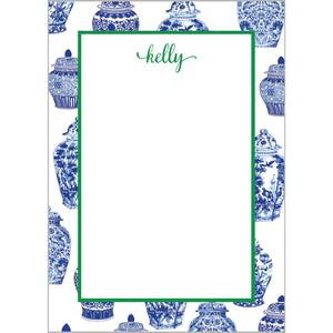 Ginger Jars Pattern Personalized Notepad