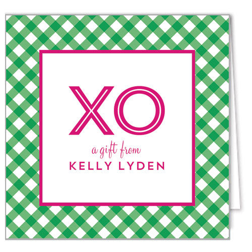 Gingham Check Enclosure Cards + Envelopes | More Colors