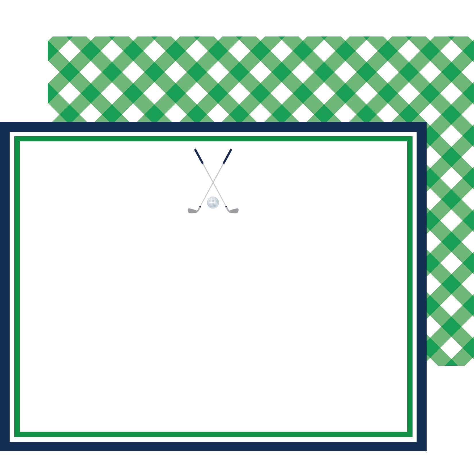 In Stock Flat Notecard Set of 10 | Golf