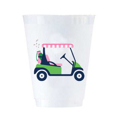 In Stock Golf Cart Shatterproof Cups | Set of 8