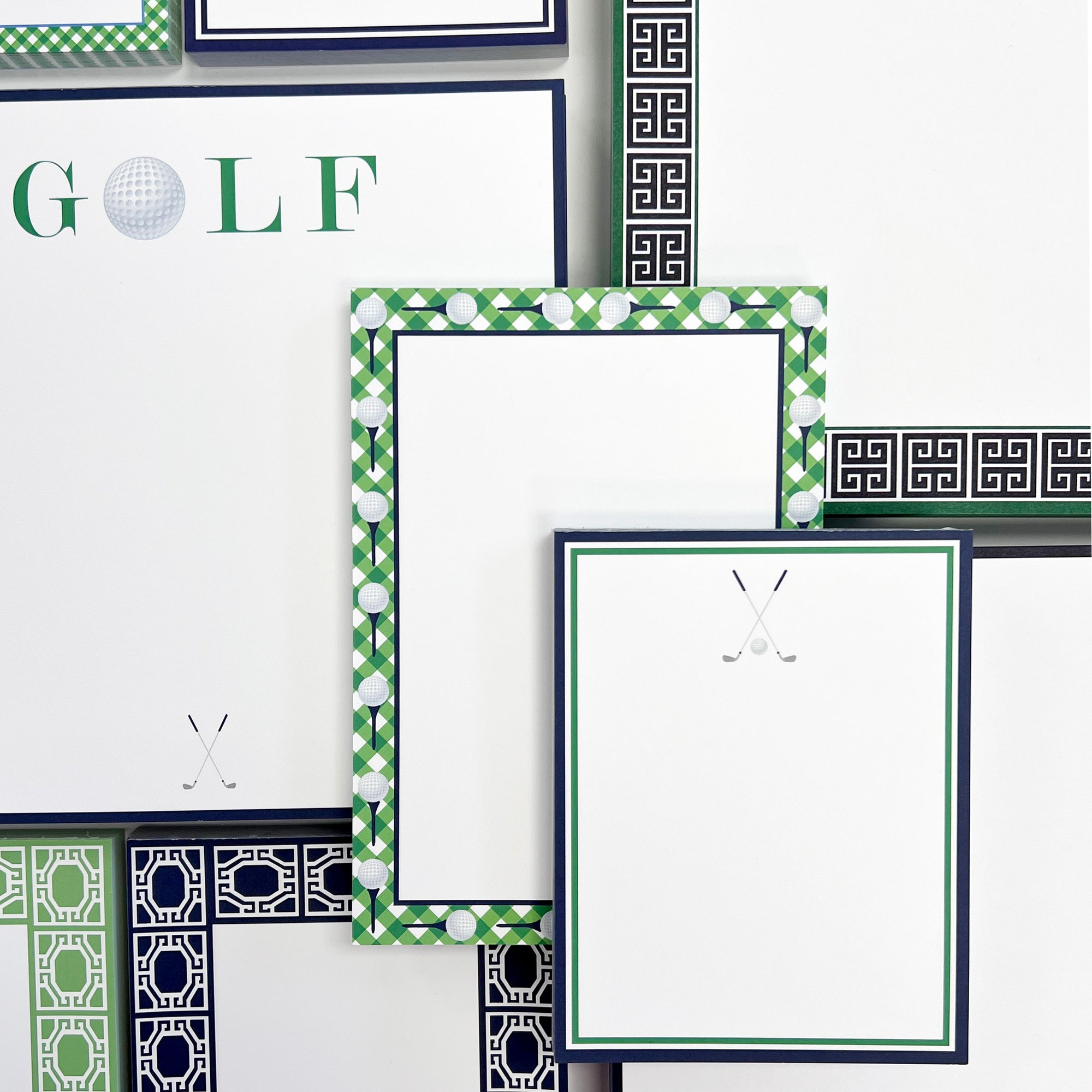 Stock Shoppe: 5x7 Gingham Golf Notepad