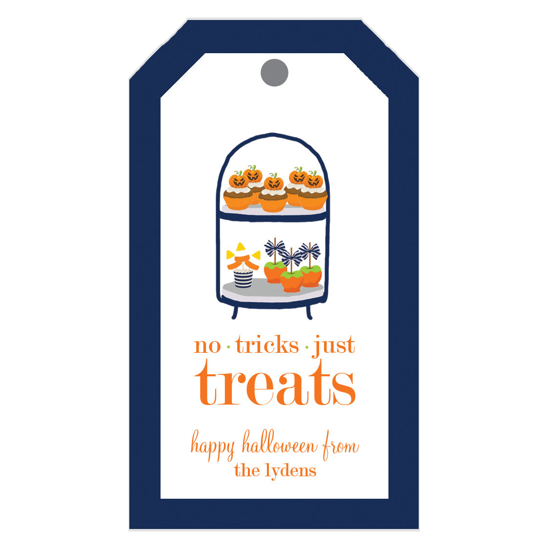 Halloween Desserts Personalized Gift Tags