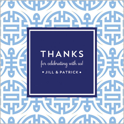 Chinoiserie Happiness Gift Sticker