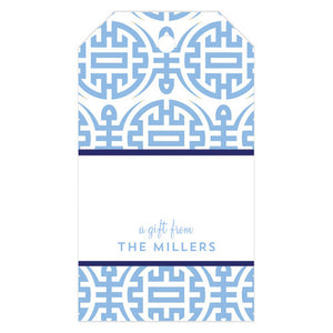 Happiness Chinoiserie Personalized Gift Tags | More Colors