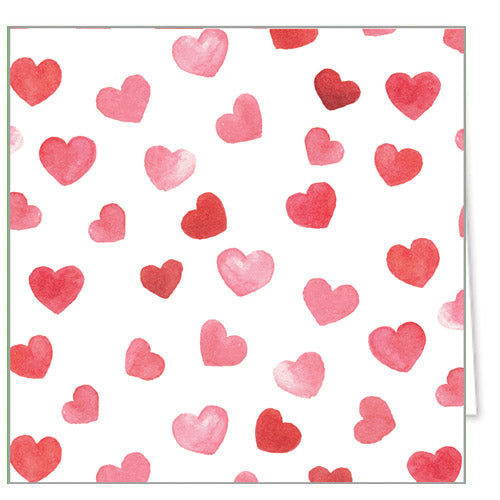 In Stock Gift Enclosure Cards + Envelopes | Watercolor Hearts