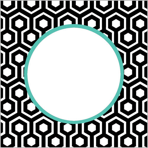 Hexagon Gift Sticker - Set of 24 - Black