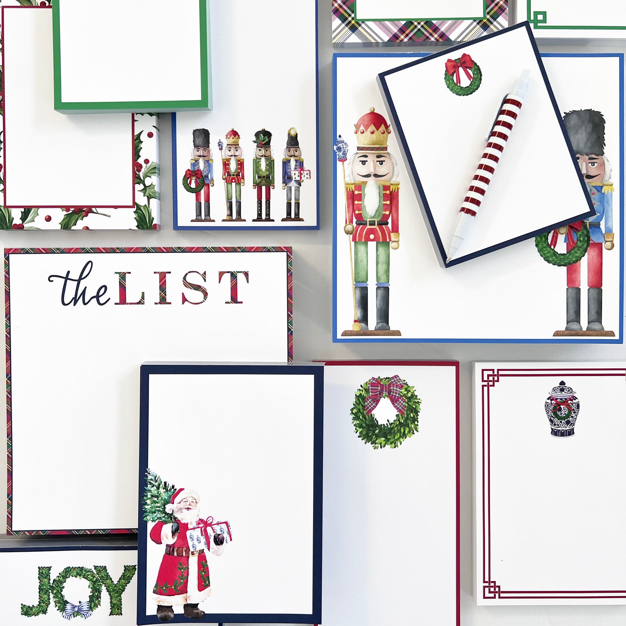 Stock Shoppe: 4.25x5.5 Christmas Wreath Notepad