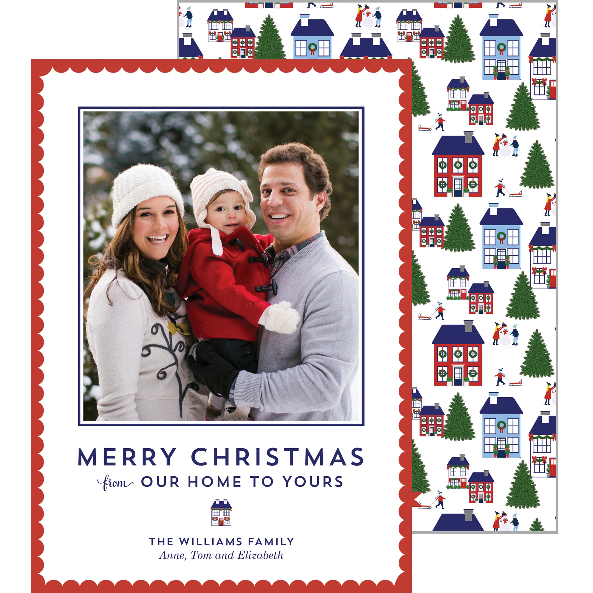 Holiday Village Photo Card Wholesale