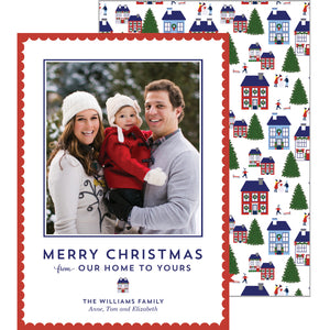 Holiday Village Photo Card Wholesale
