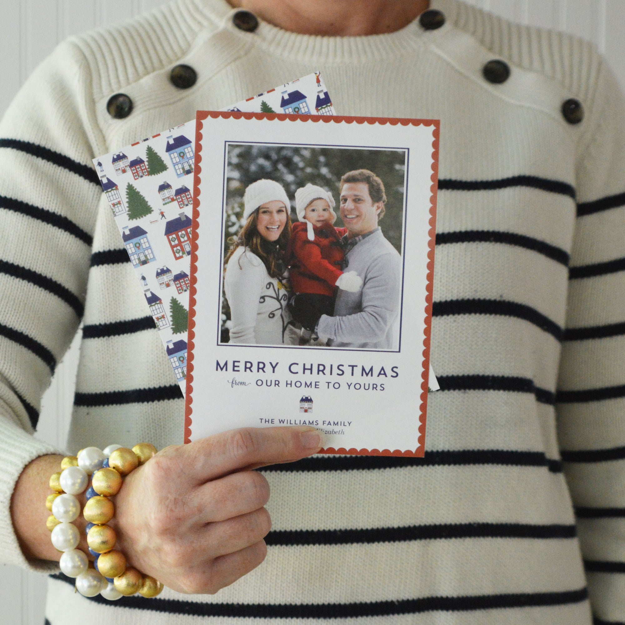 Holiday Village Photo Card Wholesale