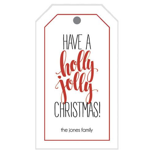 Holly Jolly Christmas Gift Tags