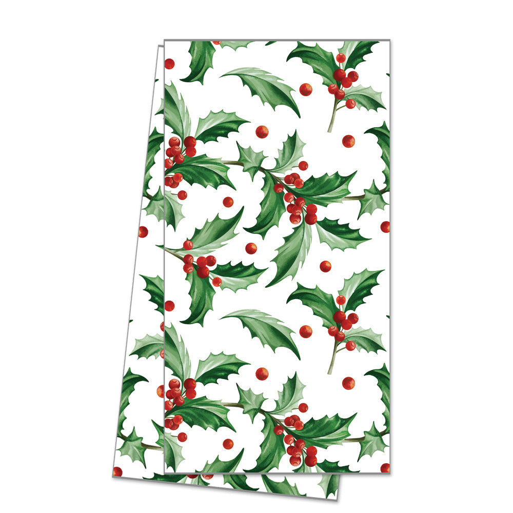 WH Hostess Cotton Tea Towel | Holly