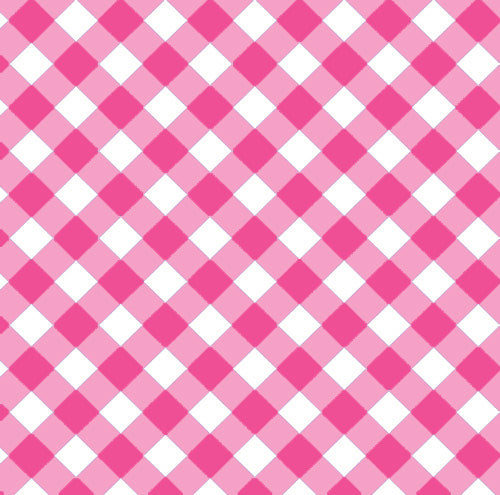 In Stock Gingham Check Gift Wrap Sheets | Hot Pink