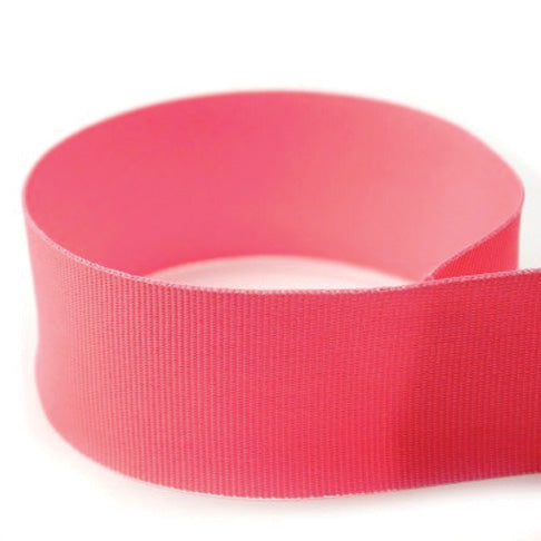 Wholesale Preppy Solid Grosgrain Ribbon | Hot Pink