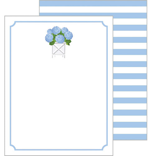 In Stock Flat Notecard Set of 10 | Hydrangeas