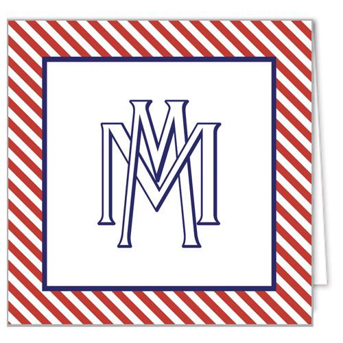 Interlocking Monogram Enclosure Cards + Envelopes | More Colors Wholesale