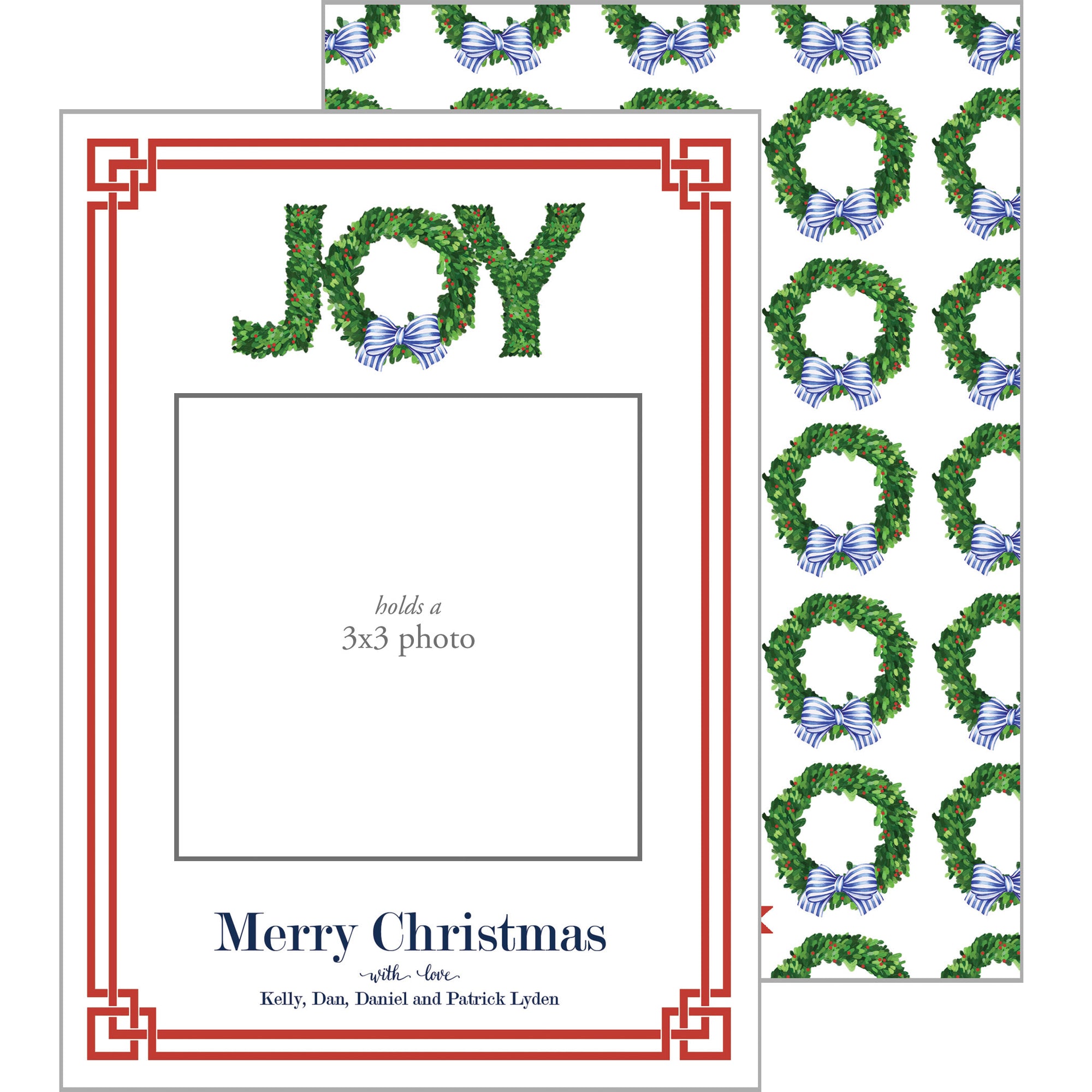 Photo Mount Holiday Photo Card | JOY Boxwood