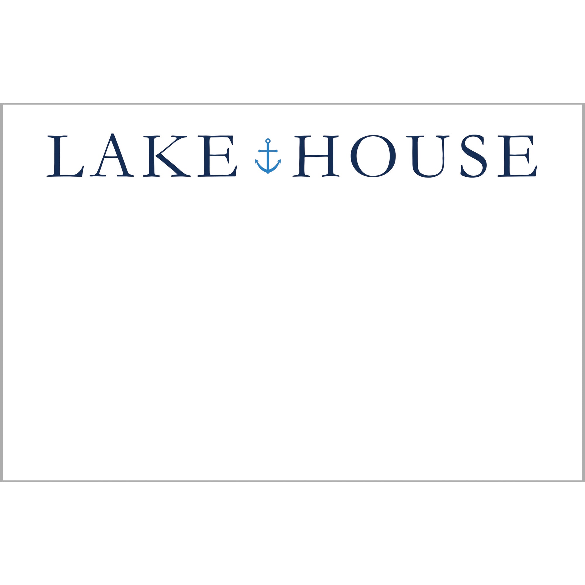 In Stock 8.5x5.5 Lake House Slab Notepad