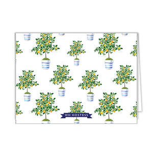 Lemon Tree Personalized Folded Notecards