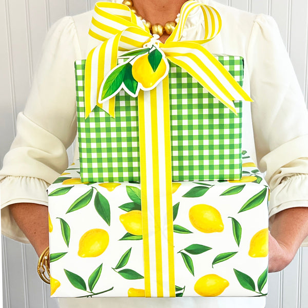 Stock Shoppe: Lemon Die-Cut Gift Tags - WH Hostess Social Stationery