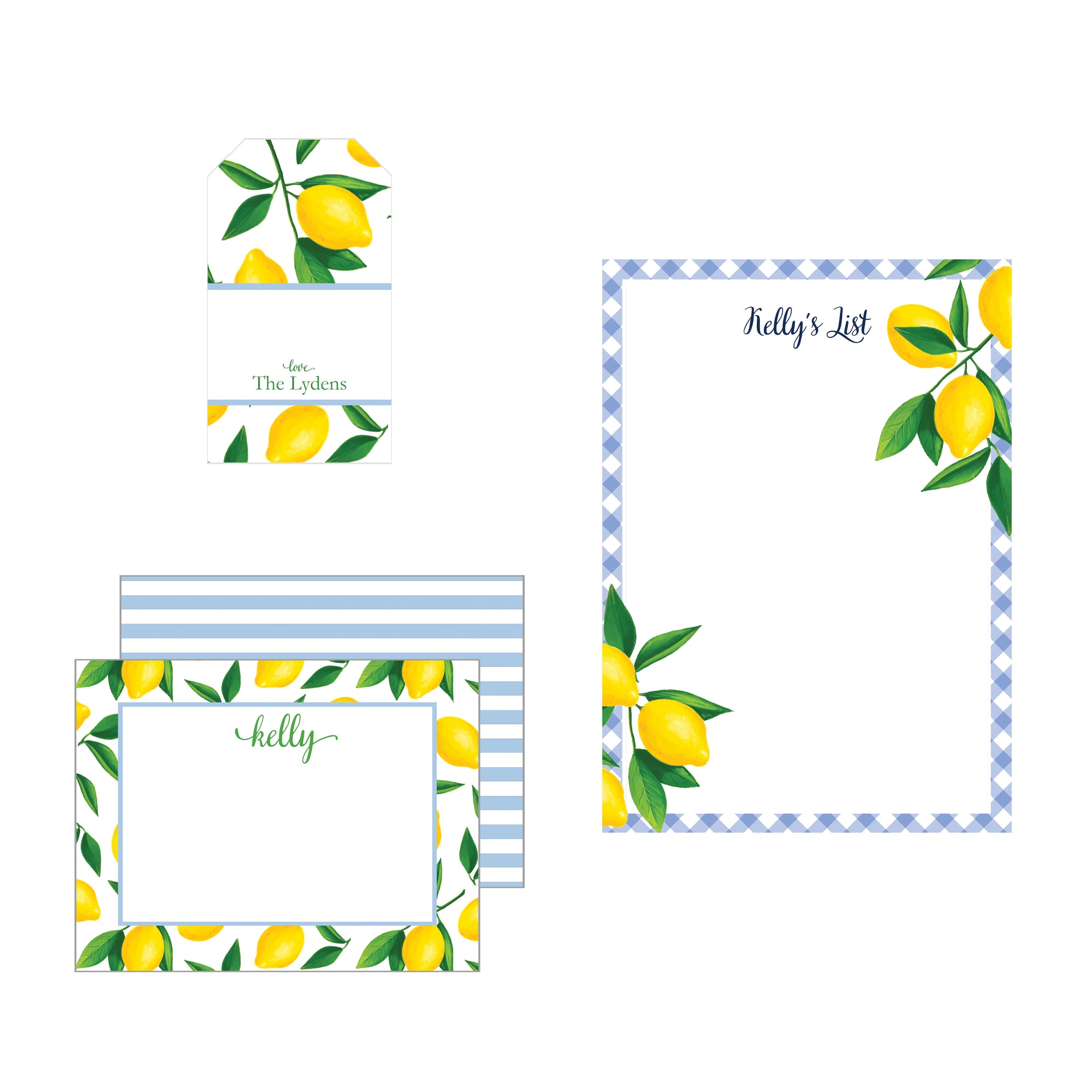 Lemons Stationery Gift Set