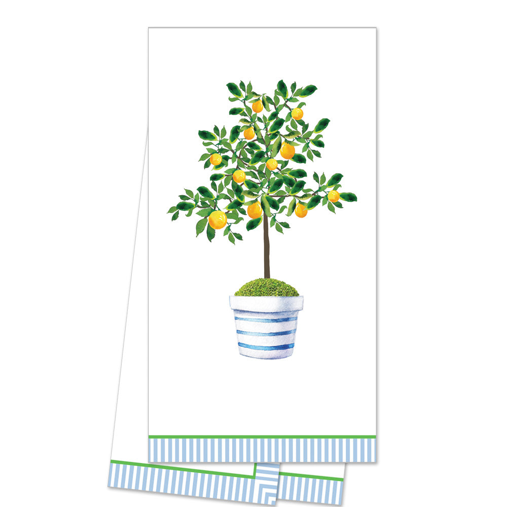 In Stock WH Hostess Cotton Tea Towel | Lemon Tree Icon