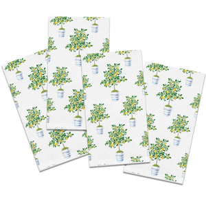 20"x20" Dinner Napkin Set of 4 | Lemon Tree